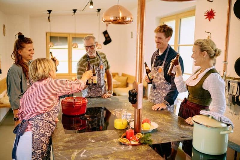 Cours de cuisine du marché de Noël bavarois