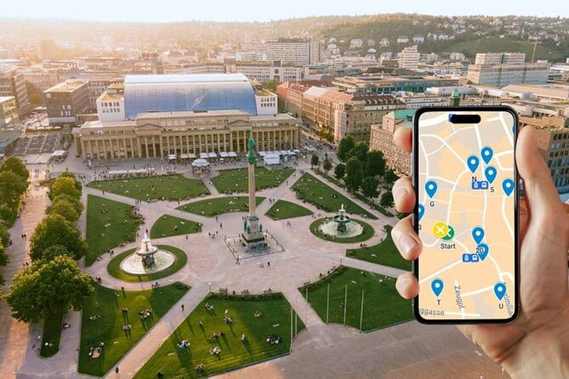 Chasse au trésor autoguidée et rallye urbain à Stuttgart