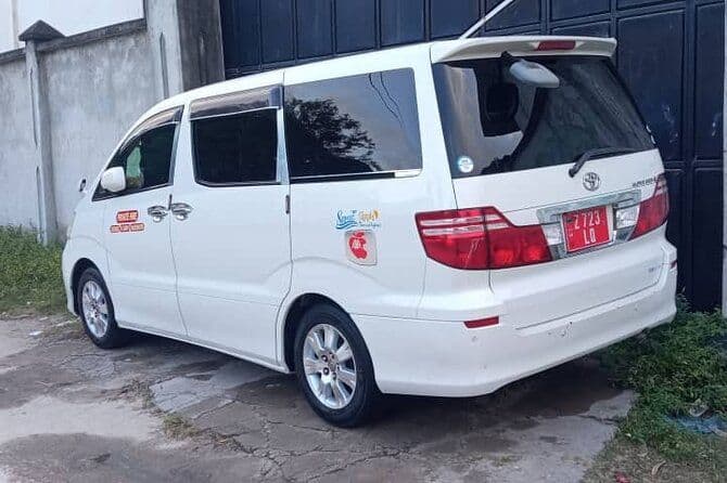 Transfert aéroport et hôtel en taxi privé sur l'île de Zanzibar