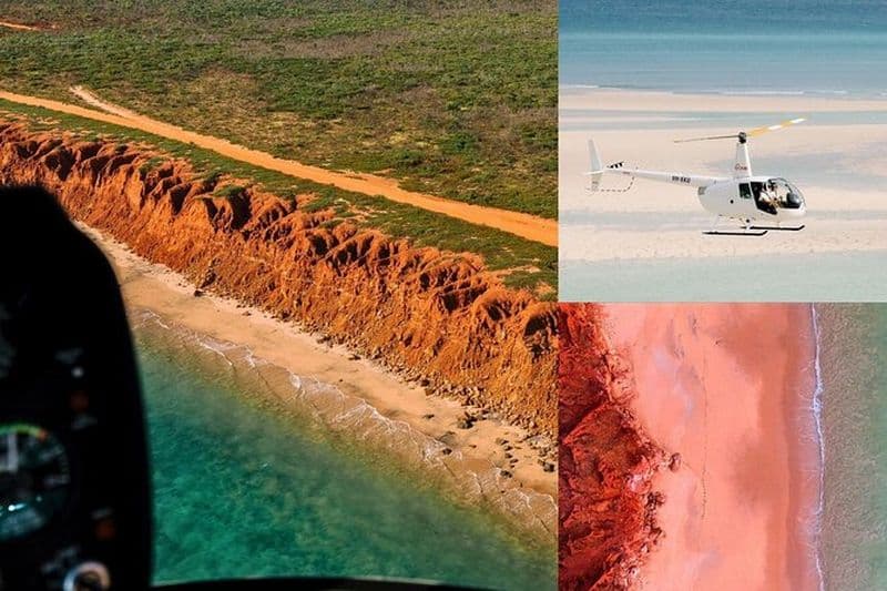 Broome's Cliffs & Coast: Expérience de 60 minutes en hélicoptère panoramique