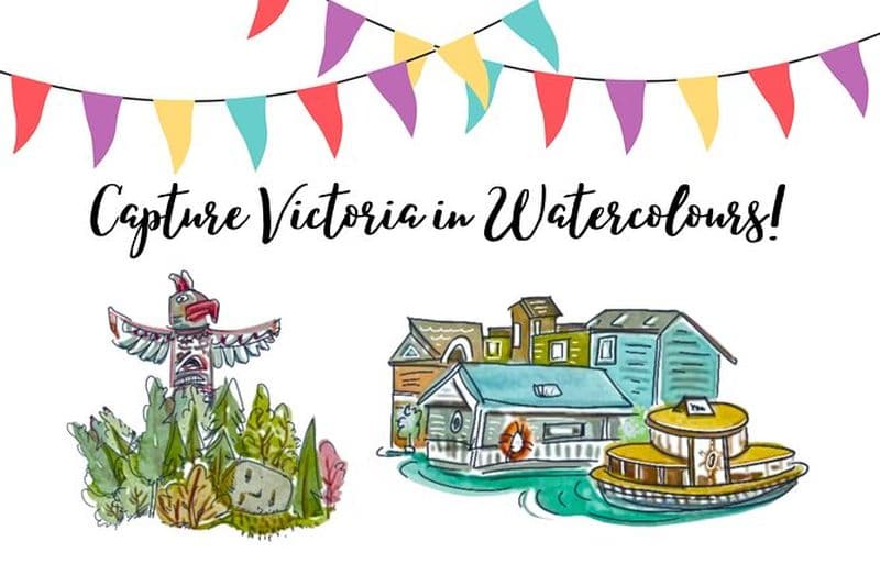 Expérience de peinture à l'aquarelle à Victoria