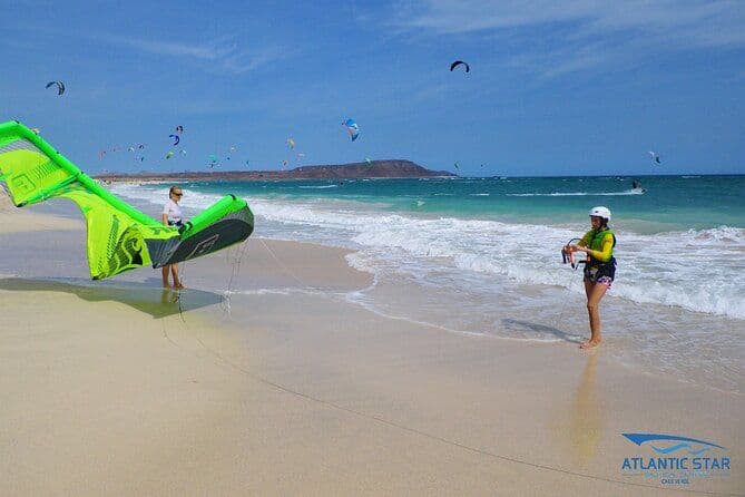 Cours de kite surf sur l'île de Sal