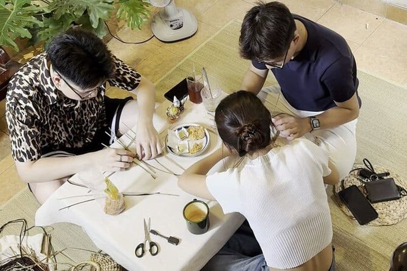 Atelier de tissage traditionnel vietnamien à Hanoï
