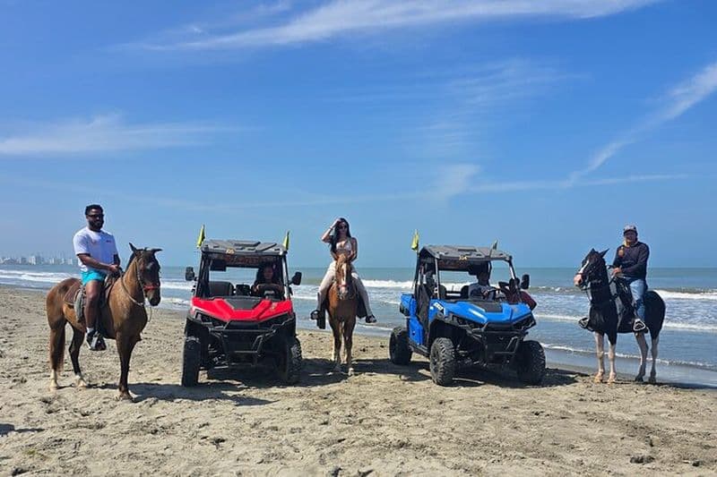 Tour de Carthagène en VTT en buggy et à cheval sur la plage et le Barrio