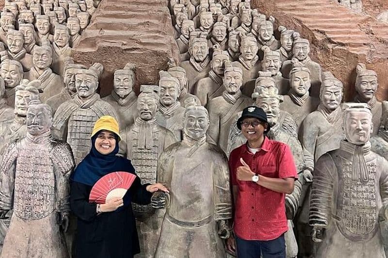 Visite en bus des guerriers en terre cuite de Xian et du musée Banpo