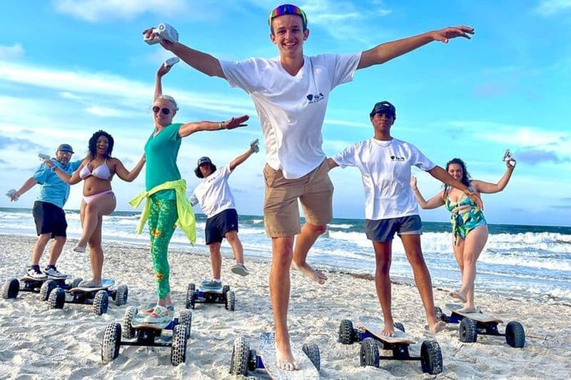 Surf sur sable et promenade guidée sur la plage de St. Augustine Beach