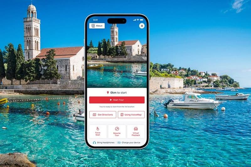 Visite à pied autoguidée de la vieille ville historique de Hvar