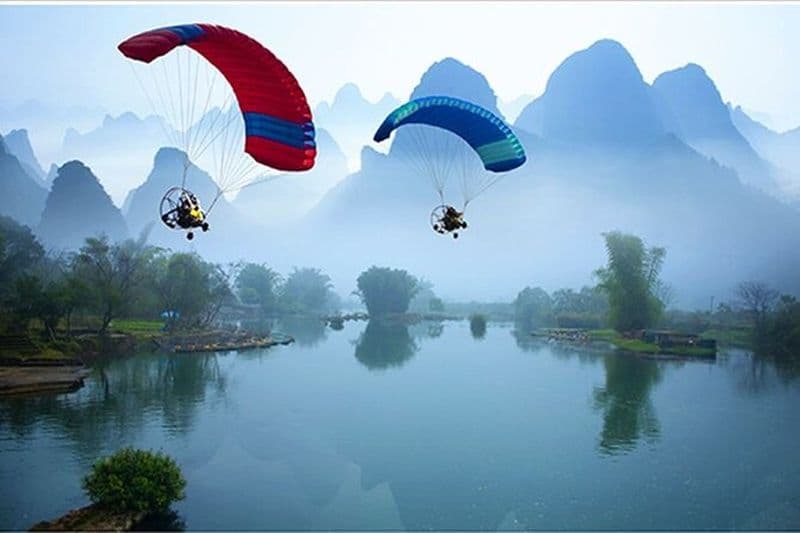 Billet d'expérience de parachute ascensionnel à Yangshuo