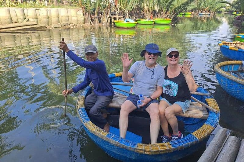 Visite privée de Hoi An City - Basket Boat Promenade dans la forêt de cocotiers