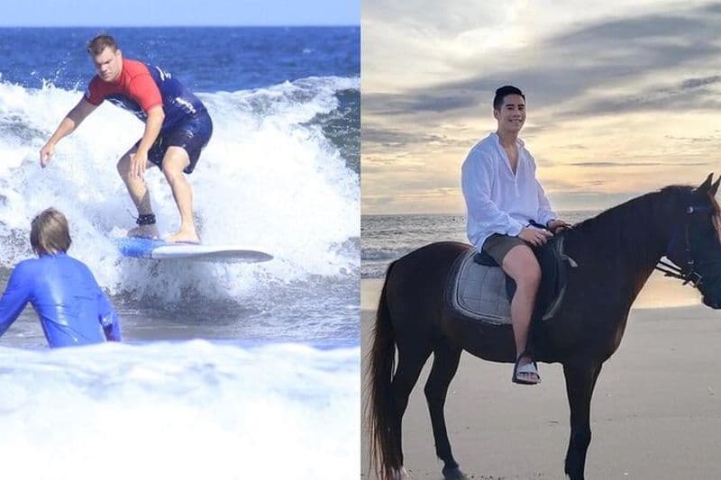 Billet Cours privé d'équitation et de surf à Bali sur la plage de Seminyak