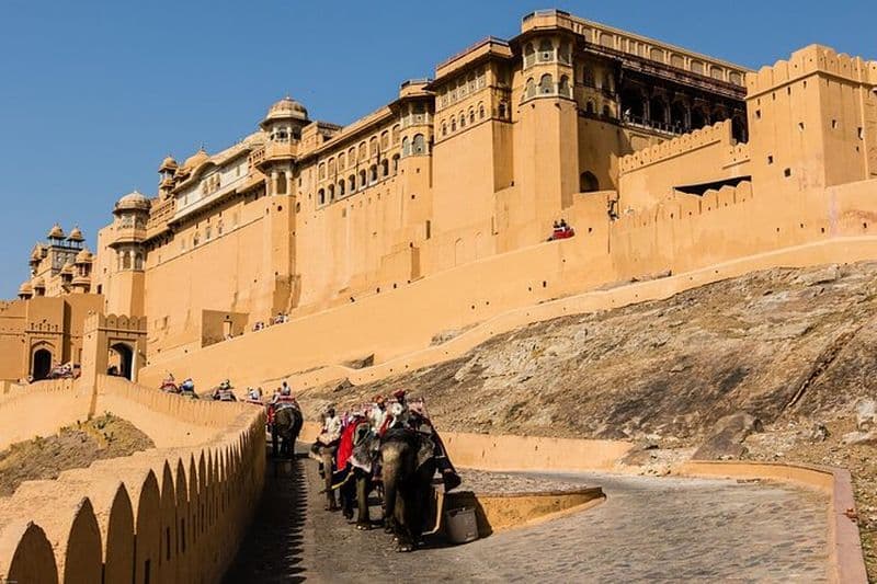 Excursion d'une journée complète à Jaipur avec le fort d'Amber et le City Palace