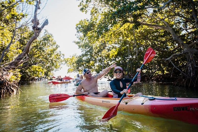 Excursion d'une demi-journée au départ de Key West avec kayak, plongée et coucher de soleil