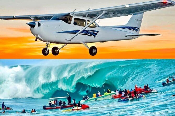 Tahiti : Tour de l’île avec Taxi Boat et survol en Avion privé