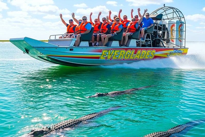 MIAMI : Airboat Everglades, Wildlife Gator Show et Pick-up