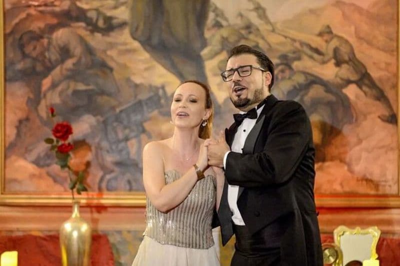 Concert d'opéra au palais de Vérone avec Prosecco