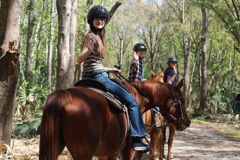 1 heure guidée Horseback Trail Ride Rock Springs Run State Reserve