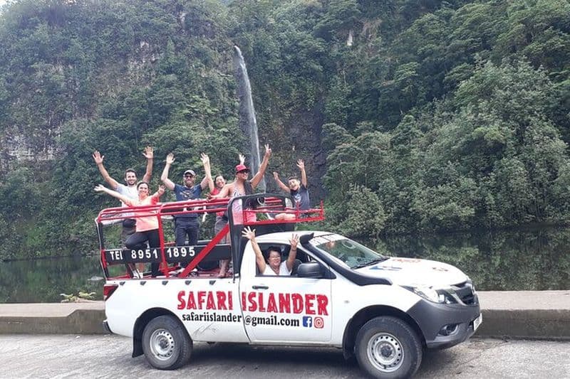 Crossing Island of Tahiti 4x4 Mountain, Waterfall, River, Basins