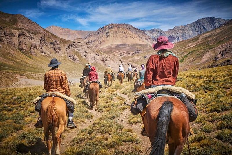 Journée complète d'équitation dans les Andes et barbecue