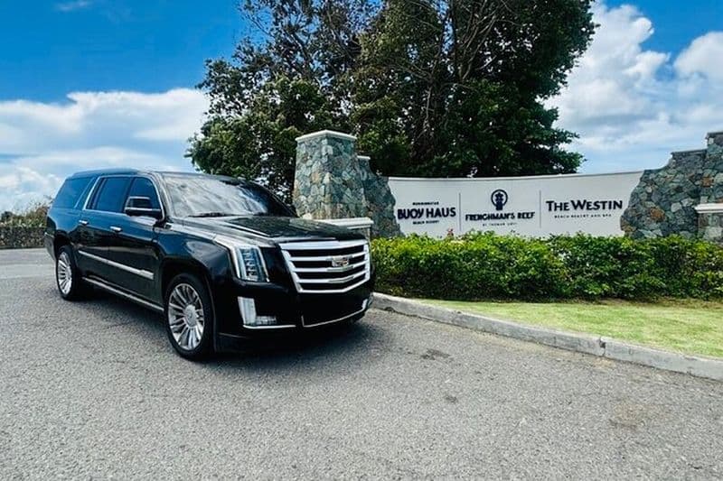 Ramassage à l'aéroport de St Thomas pour le complexe touristique Westin Beach ou la bouée Haus