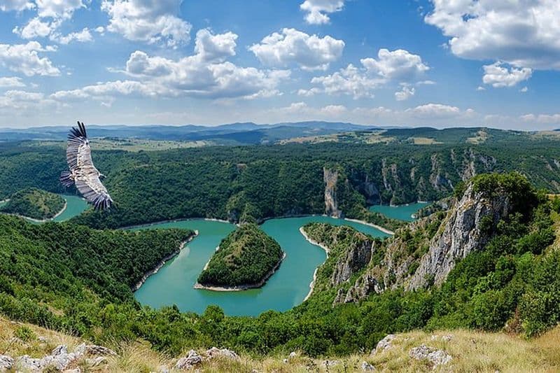 canyon d'uvac, chemin de fer Sargan 8, ville du bois, novi Sad, Subotica, circuit de 4 jours
