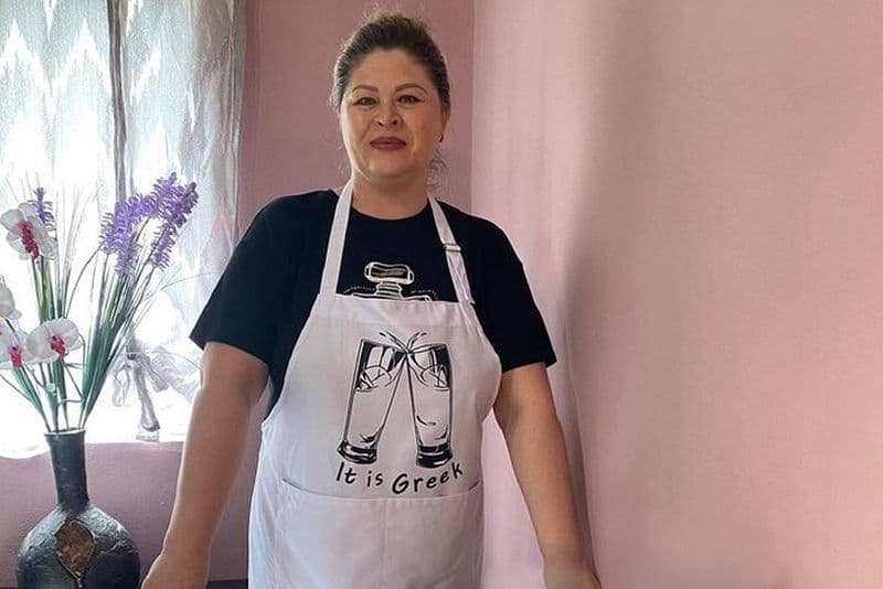 Cours de cuisine à la ferme d'Alexandra aux sources thermales d'Ypati