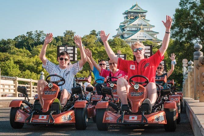 Go-Kart officiel du Japon à travers le château d'Osaka