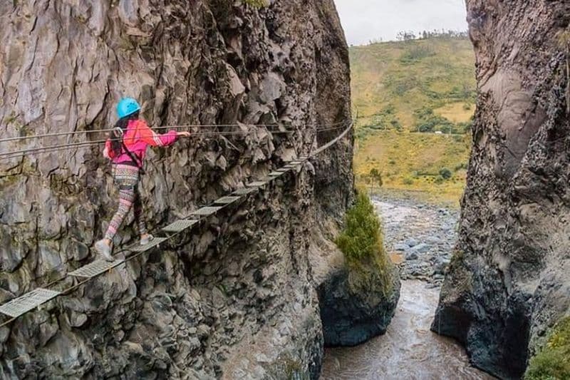 Auvent | Pont tibétain | Via Ferrata Extrême 3 activités en 1
