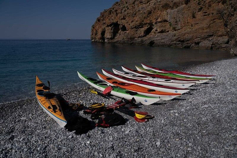 Kayak de mer à Sfakia, Crète