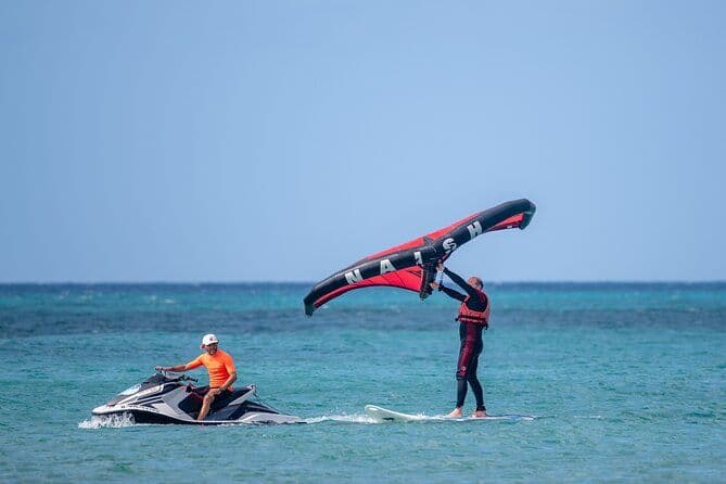 Cours d'essai de Wingfoil sur la magnifique Costa Calma