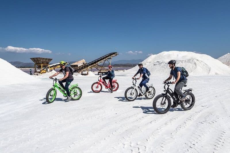 Excursion au coucher du soleil en vélo électrique à la Salina di Sant'Antioco