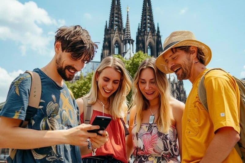Rallye urbain privé de livres audio autour de la cathédrale de Cologne et de la vieille ville