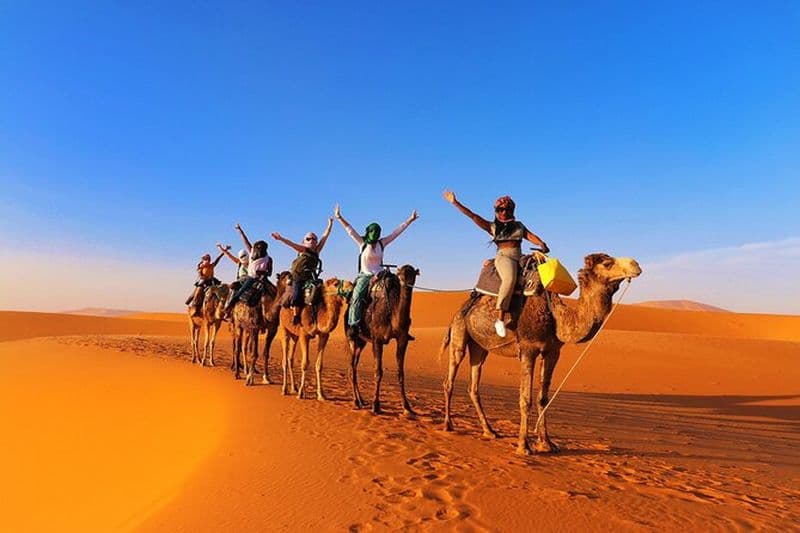 Marrakech-to-Fes : 3 Days-Tour-via-Merzouga-Desert-&-Camel-Trek