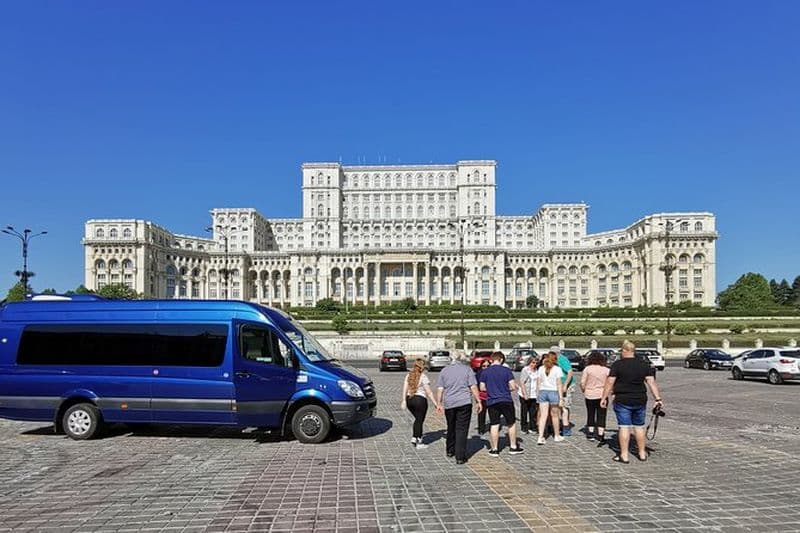 Bucarest Minibus touristique hop-on-hop-off avec guide touristique en direct