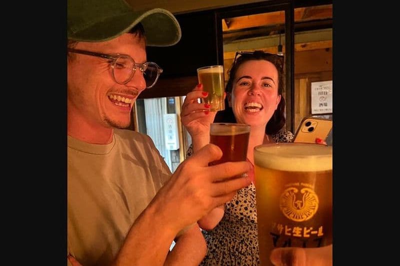 Osaka Night Bar Hopping avec bière et bouchées