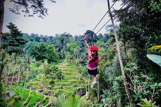 Bali Ubud Zipline et VTT Quad Bike Adventure