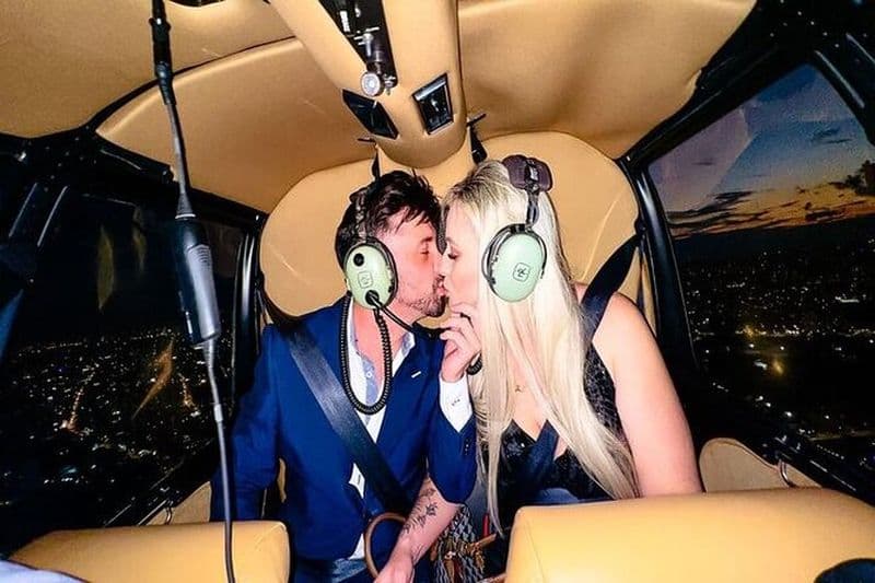 Tour privé en hélicoptère - Déjeuner ou dîner romantique au restaurant Itália Terrace