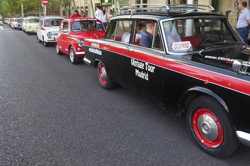 Billet Vintage Tour Madrid Taxi 1500