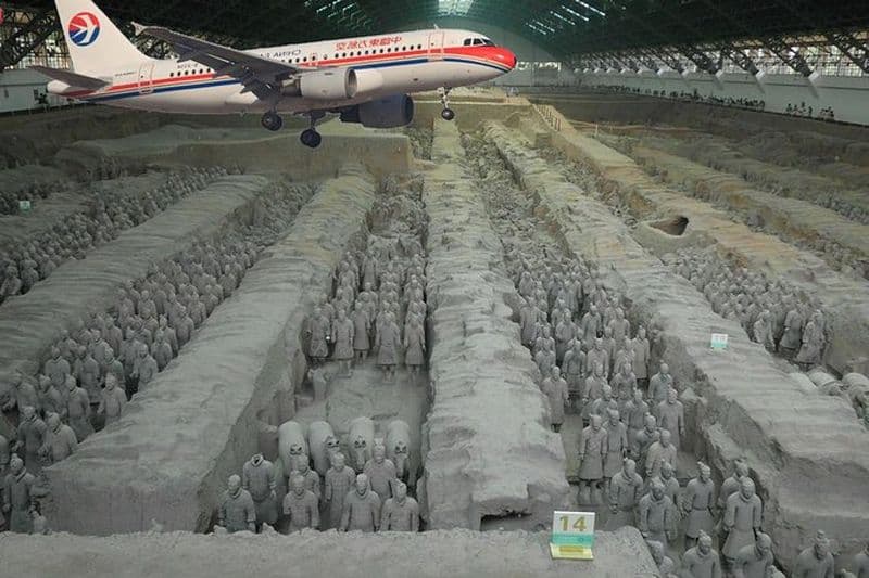 Une journée de guerriers en terre cuite de Xian depuis Pékin, y compris les billets d'avion aller-retour