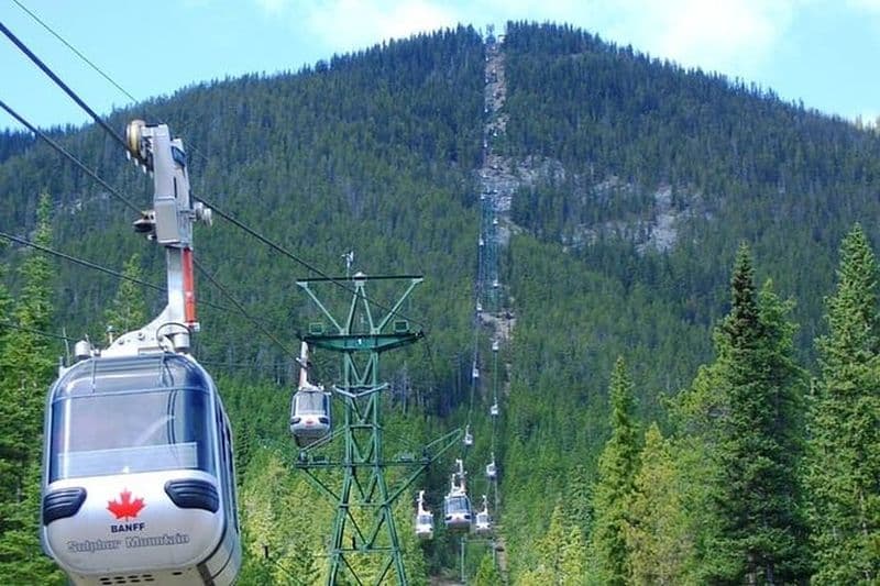 Banff/Canmore : Télécabine, Source d'eau chaude, Chute Bow, Visite des lacs emblématiques