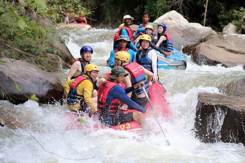 Rafting nautique 5km, VTT & Flying Fox Adventure