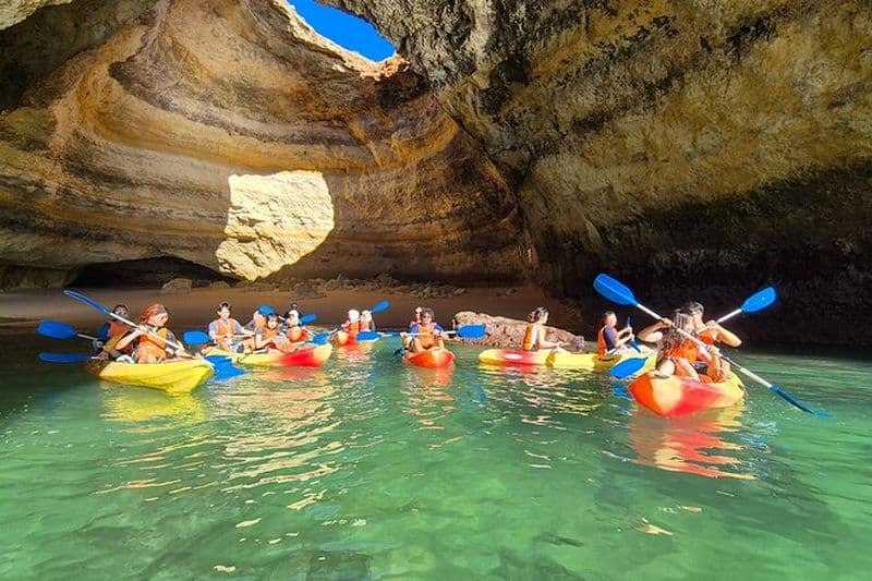 Billet Benagil Guided Kayaking Tour Caves & Secret Spots