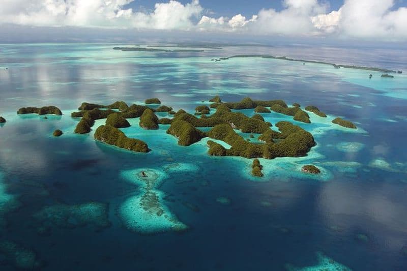Voie lactée, île de Shark City, plage et Rock Island