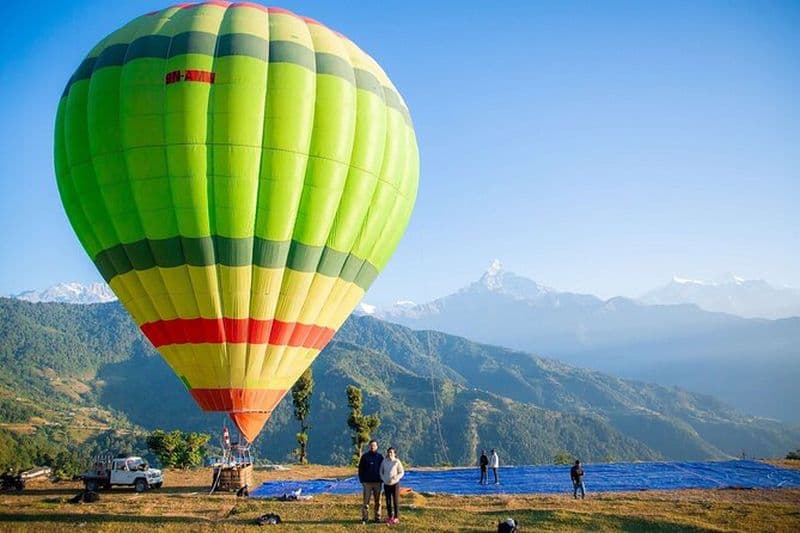 Pokhara: Excursion en montgolfière à Pokhara