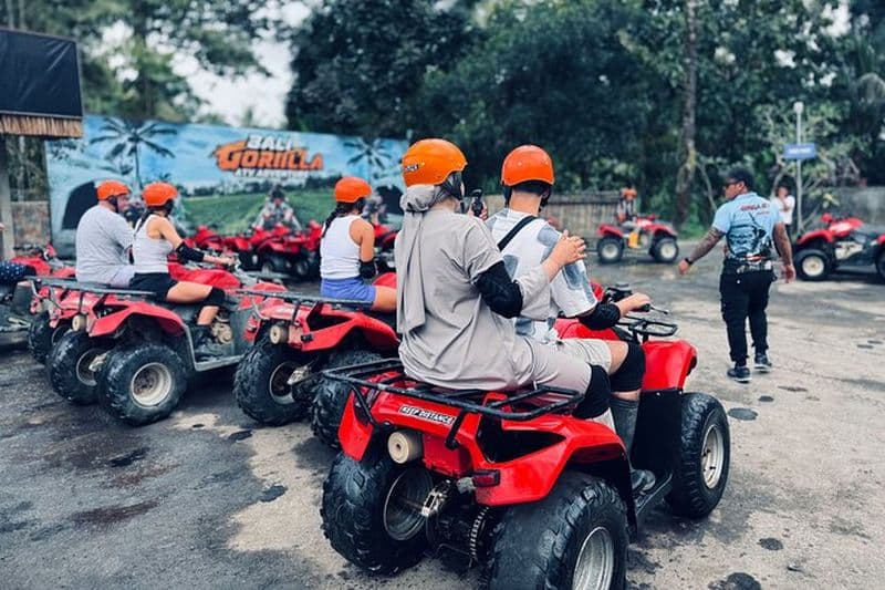 Jungle de VTT Ubud, rizières et tunnel de grotte de Gorila avec repas