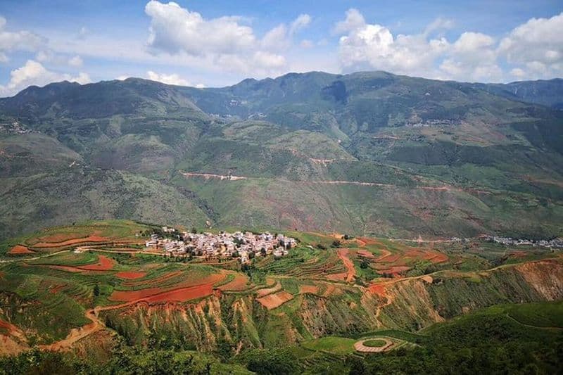 Visite privée d'une journée de photographie de la terre rouge de Dongchuan au départ de Kunming