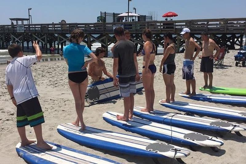 Cours de surf à Myrtle Beach, Caroline du Sud