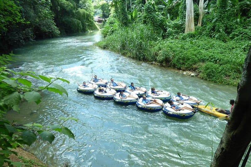 Tyroliennes, tubing fluvial et dégustation de rhum Appleton à Good Hope