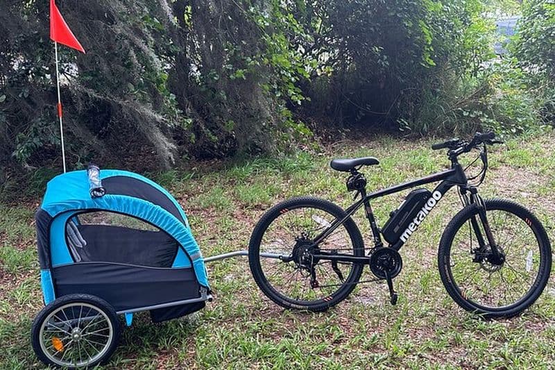 Visite de 2 heures en vélo électrique avec remorque pour 2 enfants au bord du lac Kissimmee
