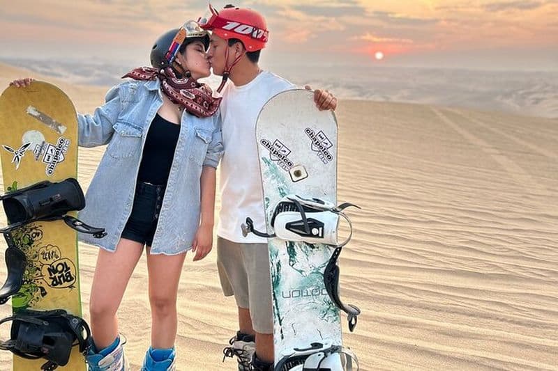 Véritable expérience professionnelle de ski sur sandboard à Huacachina