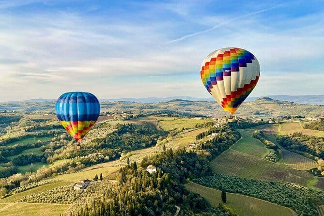 Vol privé en montgolfière dans le Chianti